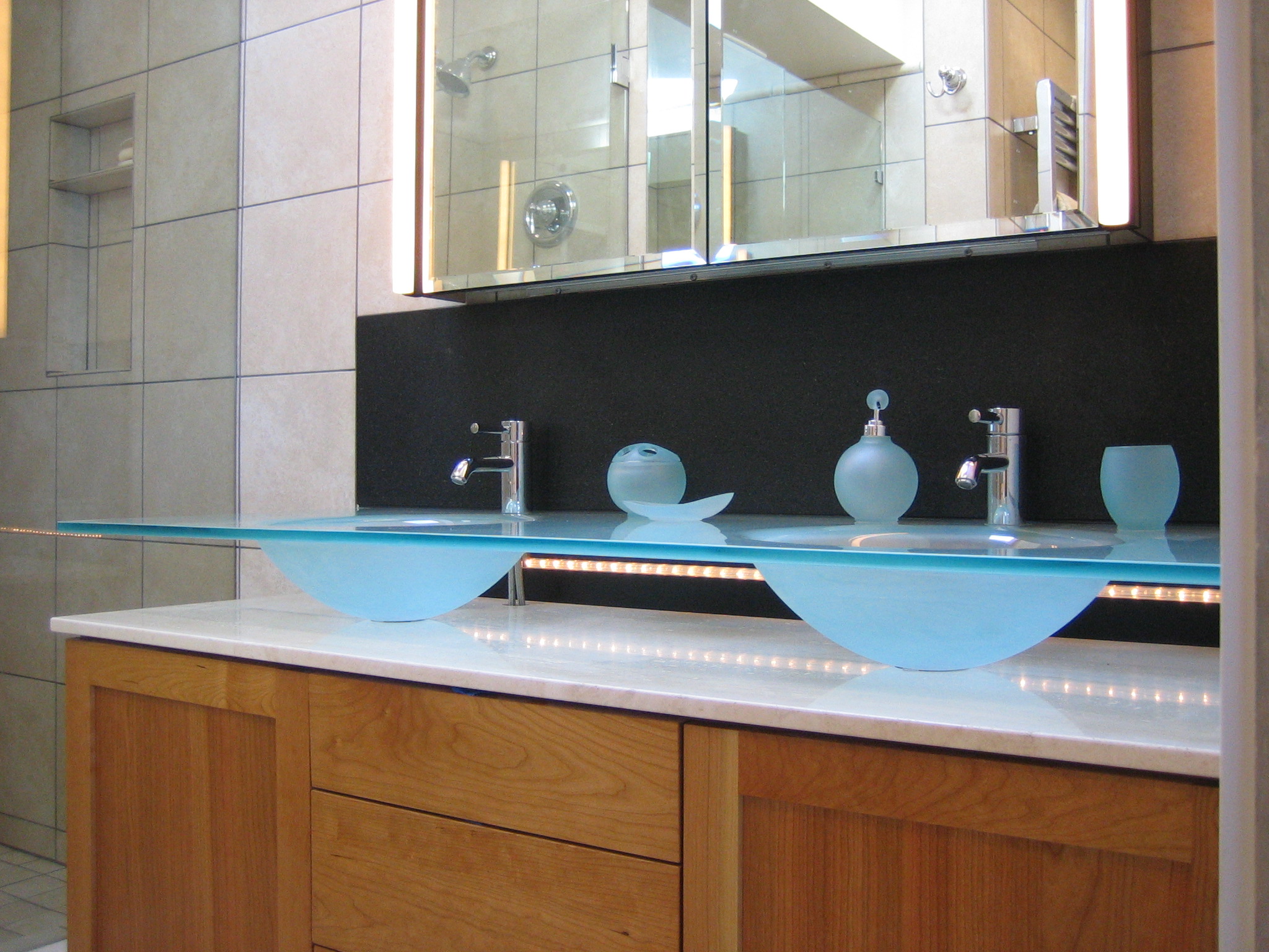 Fed Way Glass Vanity
